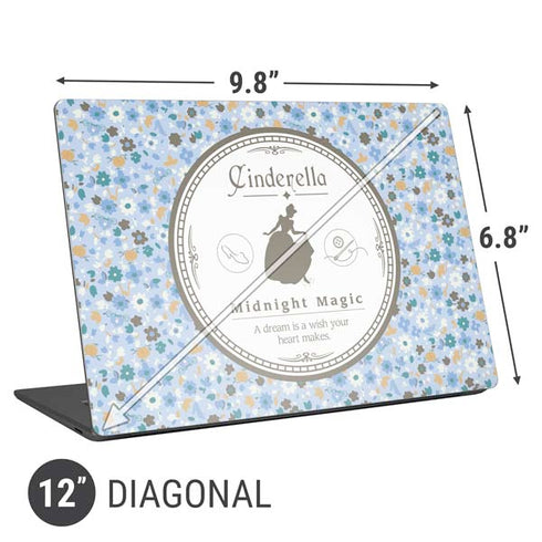 Disney Cinderella Midnight Magic Silhouette Universal Laptop 12in (9.8 x 6.8in) Skin